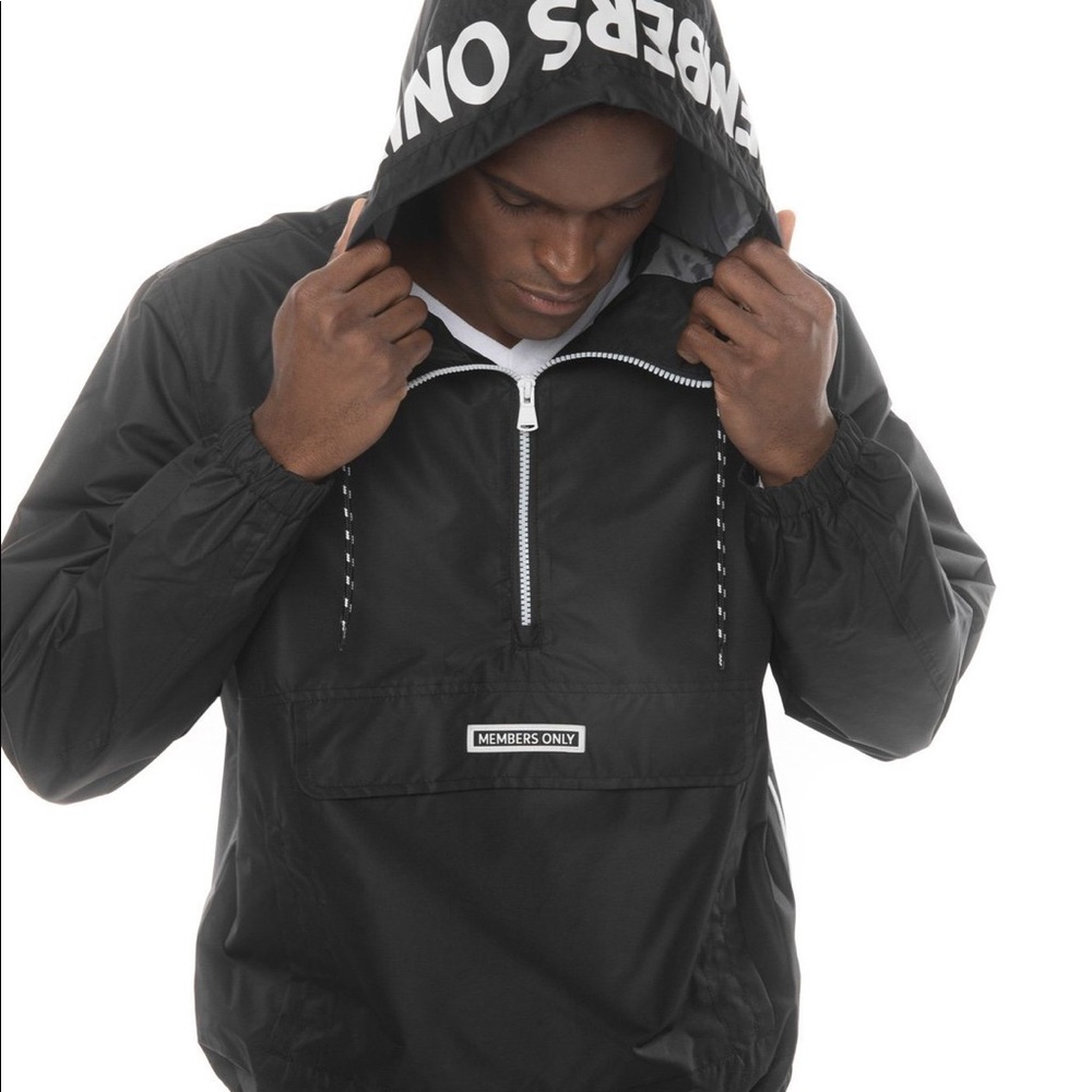 MENS *MEMBERS ONLY* HALF ZIP WINDBREAKER **NEW**